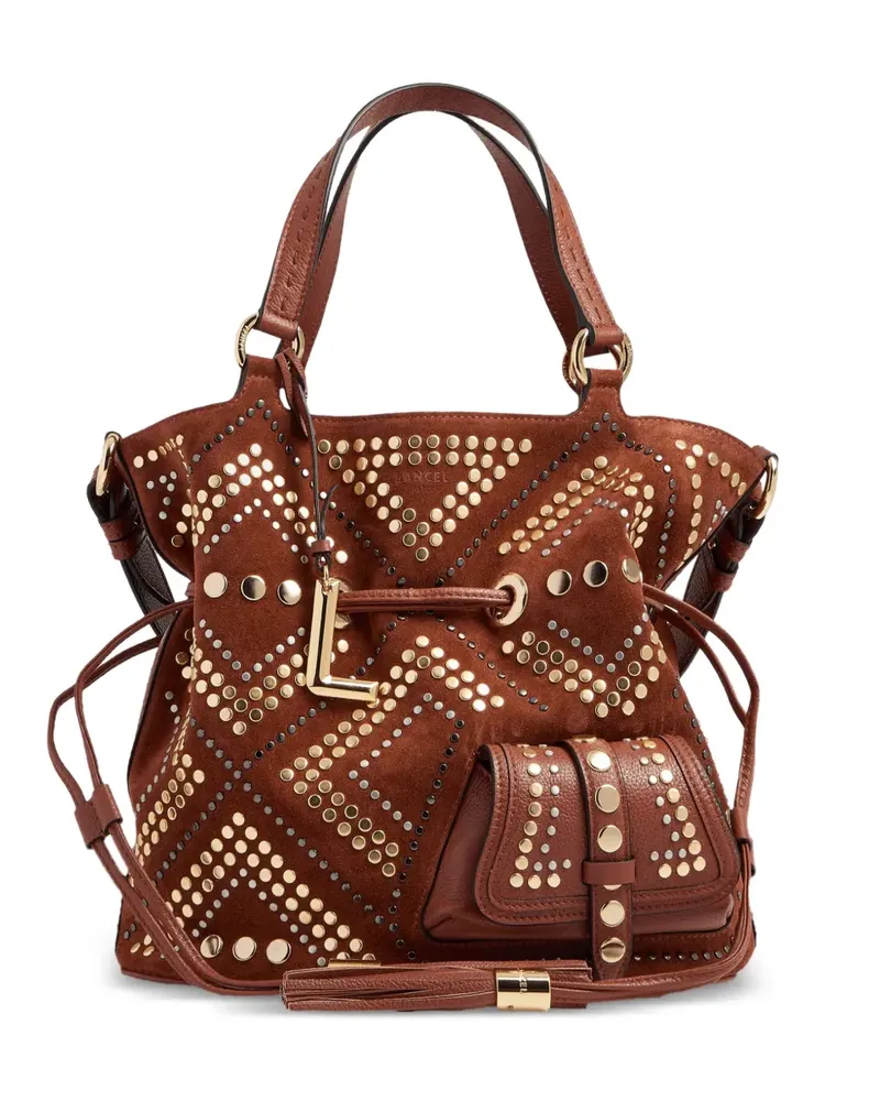 Lancel Mittelgroße Premier Flirt Beuteltasche mit Nieten - Braun Braun