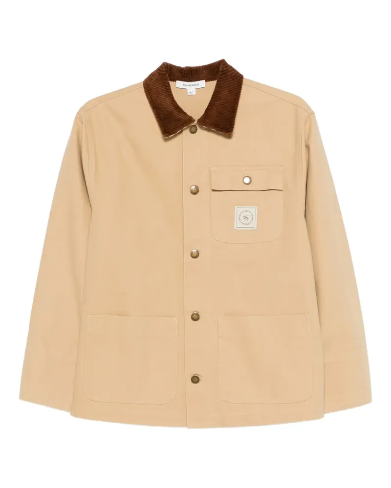 SPORTY & RICH Gaia Jacke mit Cordkragen - Braun Braun