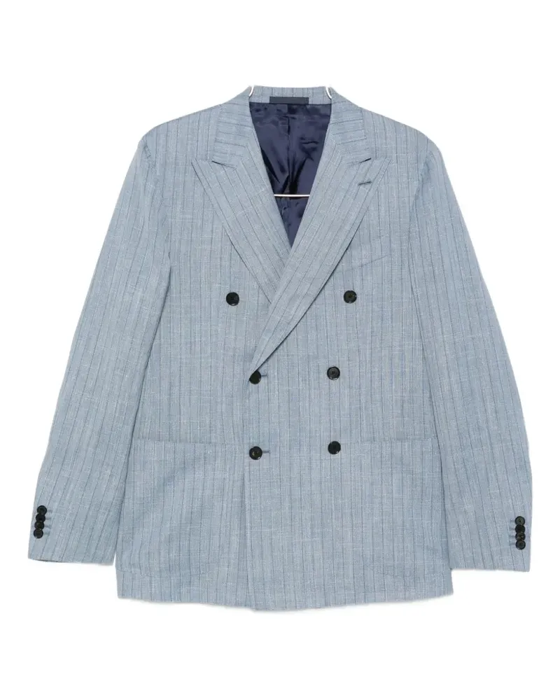 Caruso Aida pinstripe double-breasted blazer - Blau Blau