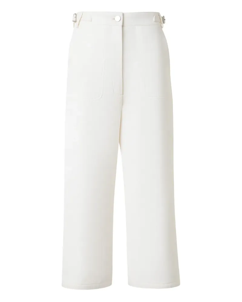Akris Hose mit weitem Bein - Weiß Weiß