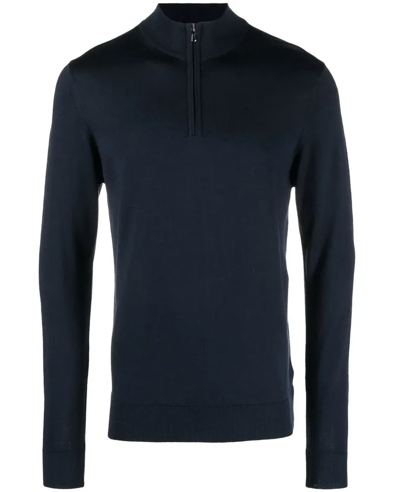 Sunspel Pullover mit Stehkragen - Blau Blau