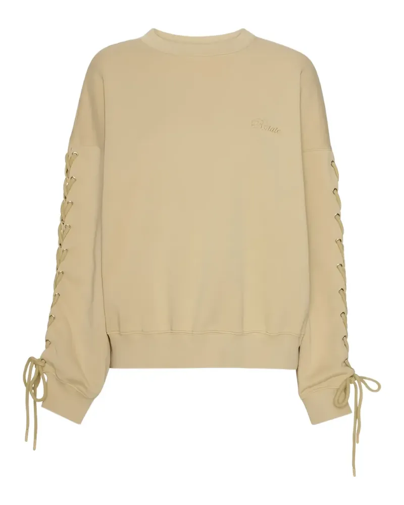 ROTATE Birger Christensen Sweatshirt mit Schnürung - Nude Nude