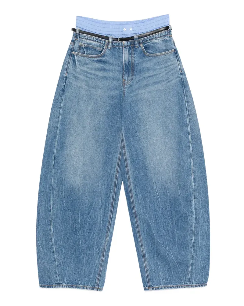 Alexander Wang Pocket Jeans mit Gürtel - Blau Blau
