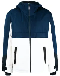 Yves Salomon Kapuzenjacke mit Logo-Patch Blau