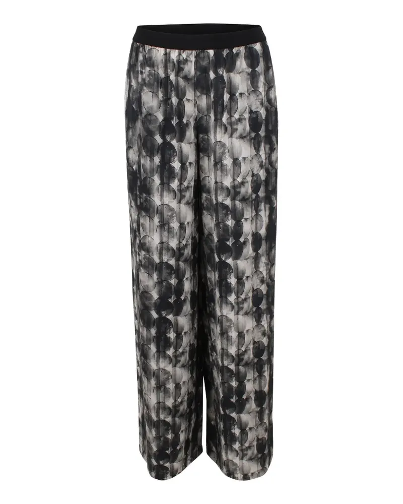 Pier Antonio Gaspari print trousers - Schwarz Schwarz