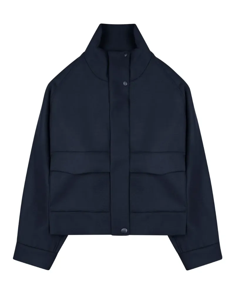 nine:inthe:morning Jacke mit Stehkragen und Druckknöpfen - Blau Blau