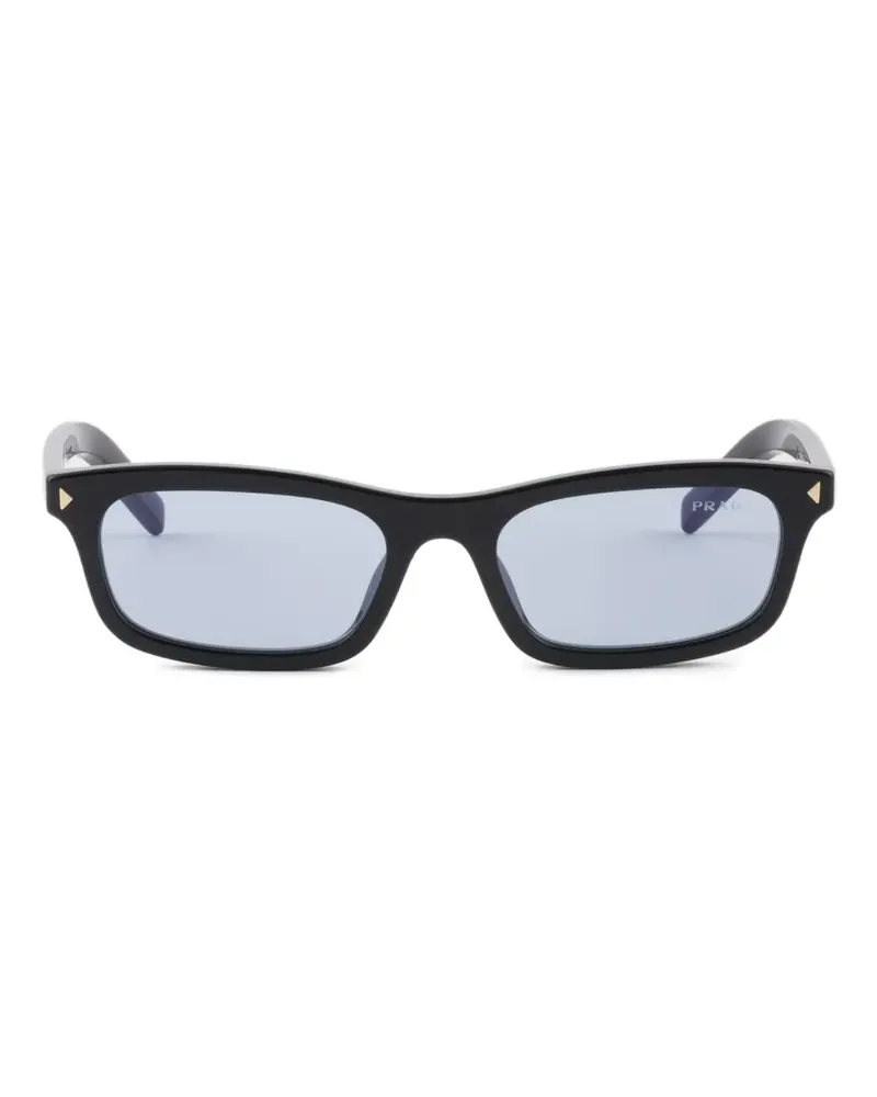 Prada sunglasses with the iconic metal plaque - Schwarz Schwarz