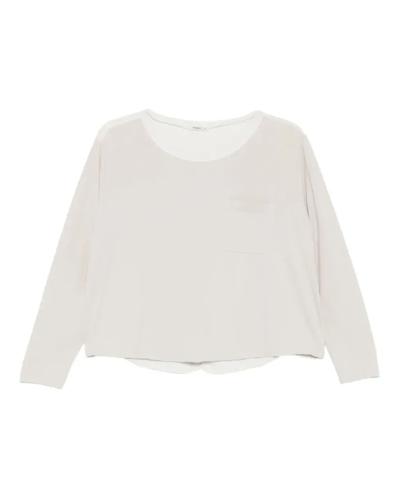 TRANSIT Klassisches Langarmshirt - Nude Nude