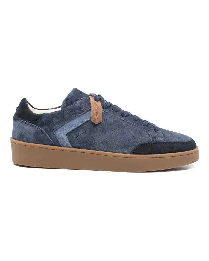 Canali Sneakers mit Wildledereinsätzen - Blau Blau
