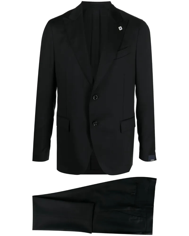 LARDINI Einreihiger Anzug - Schwarz Schwarz