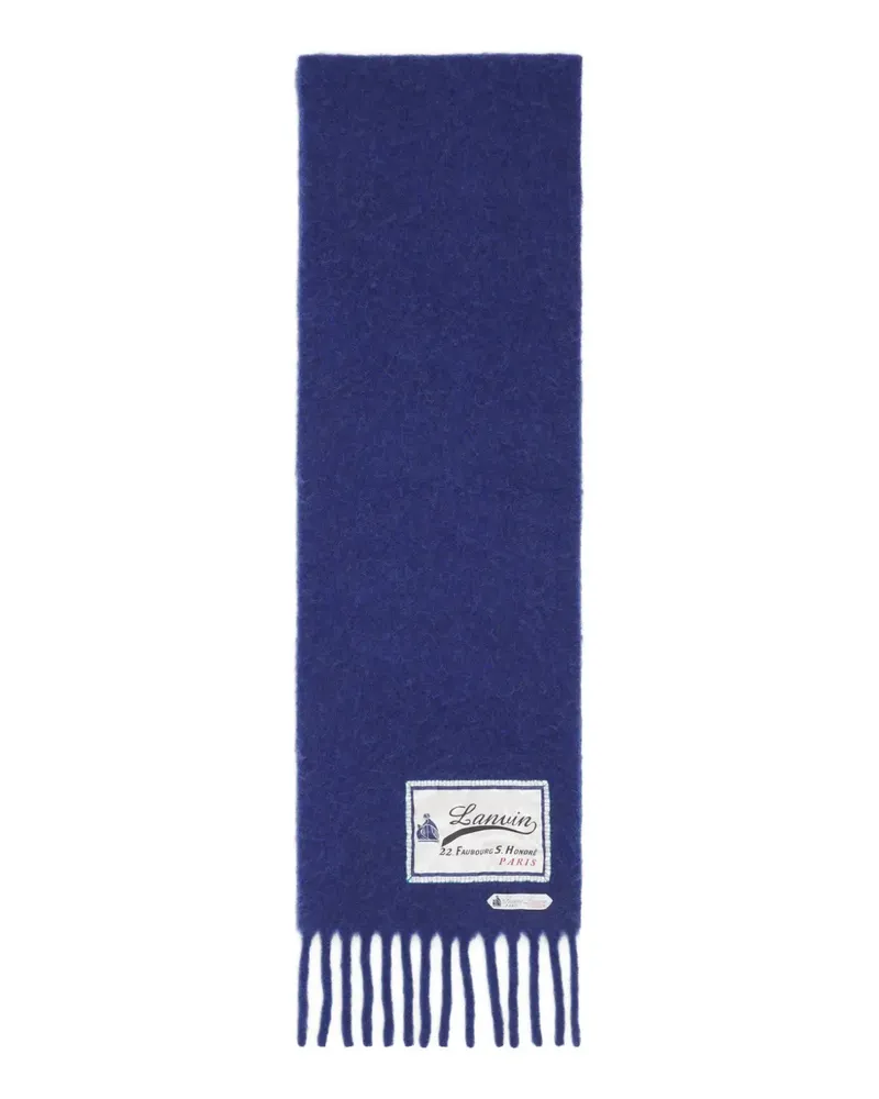 Lanvin Schal mit Fransen - Blau Blau