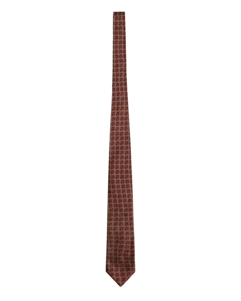 Ermenegildo Zegna floral-print tie - Rot Rot
