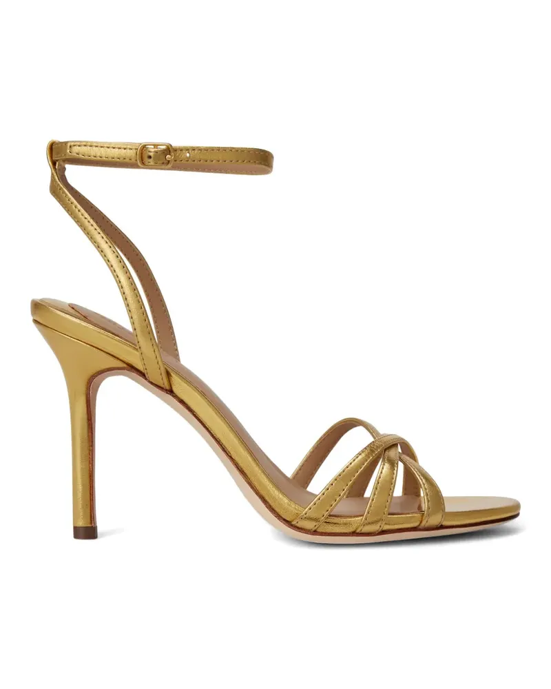 Ralph Lauren Kendyl metallic leather sandals - Gold Gold