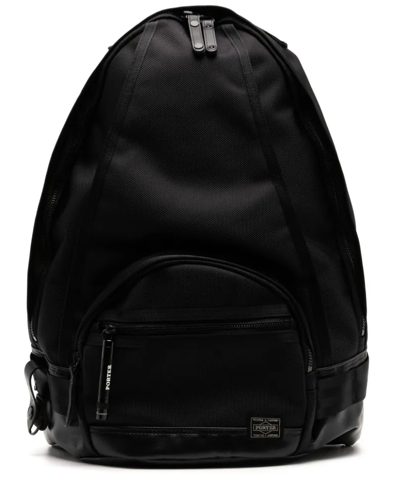 PORTER-YOSHIDA & CO Rucksack mit Logo-Patch - Schwarz Schwarz