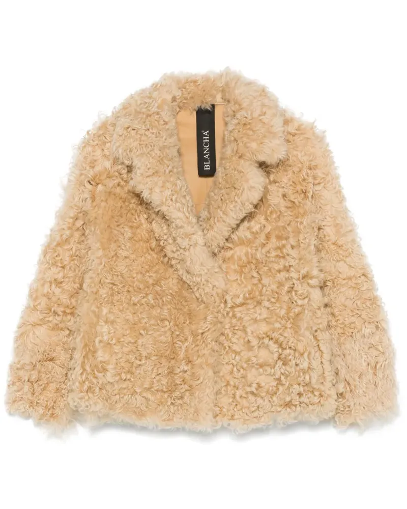 BLANCHA Jacke aus Faux Shearling - Braun Braun