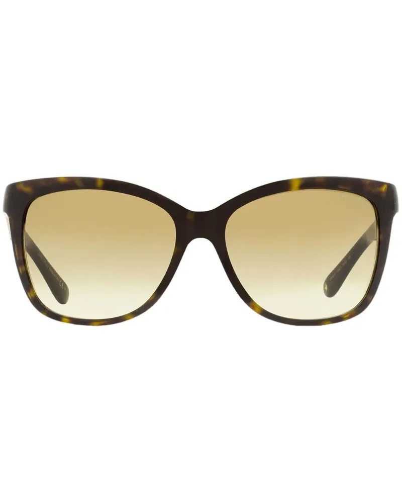 Jimmy Choo Eckige Sonnenbrille in Schildpattoptik - Braun Braun
