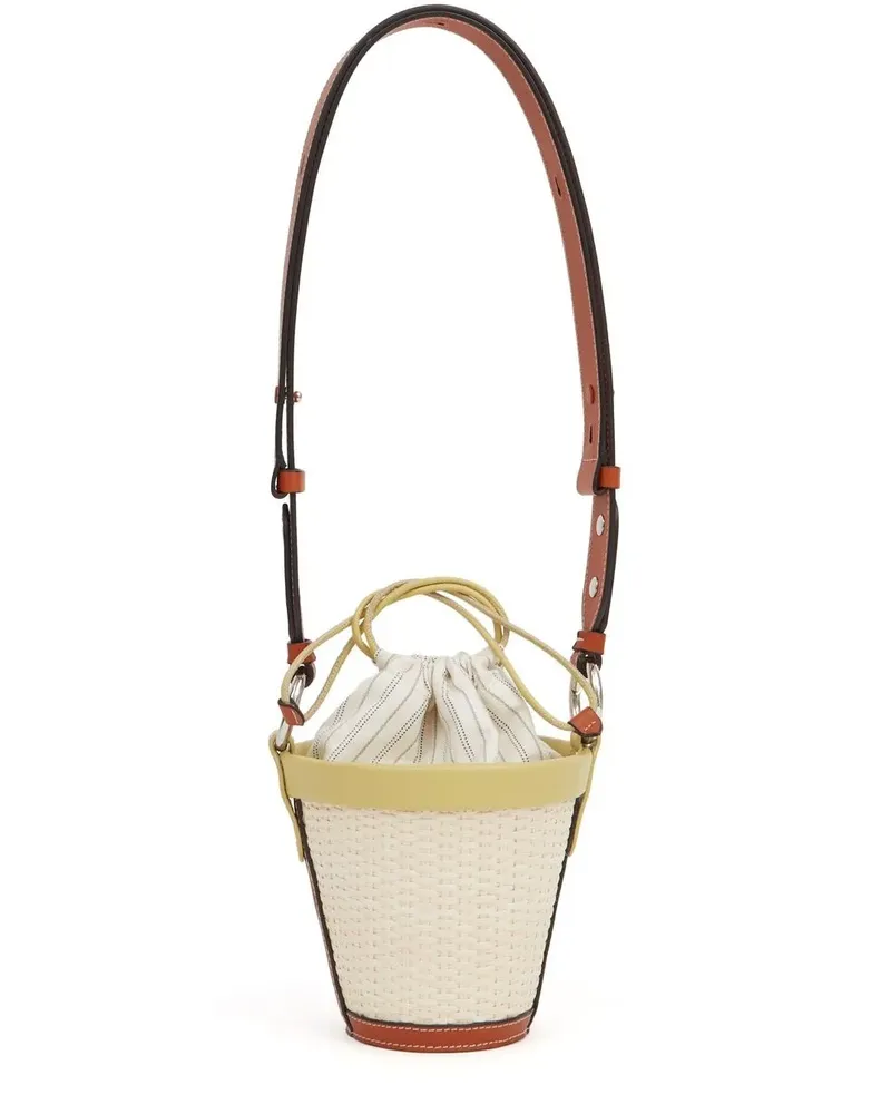 Maison Margiela Gewebte Fire Beuteltasche - Nude Nude