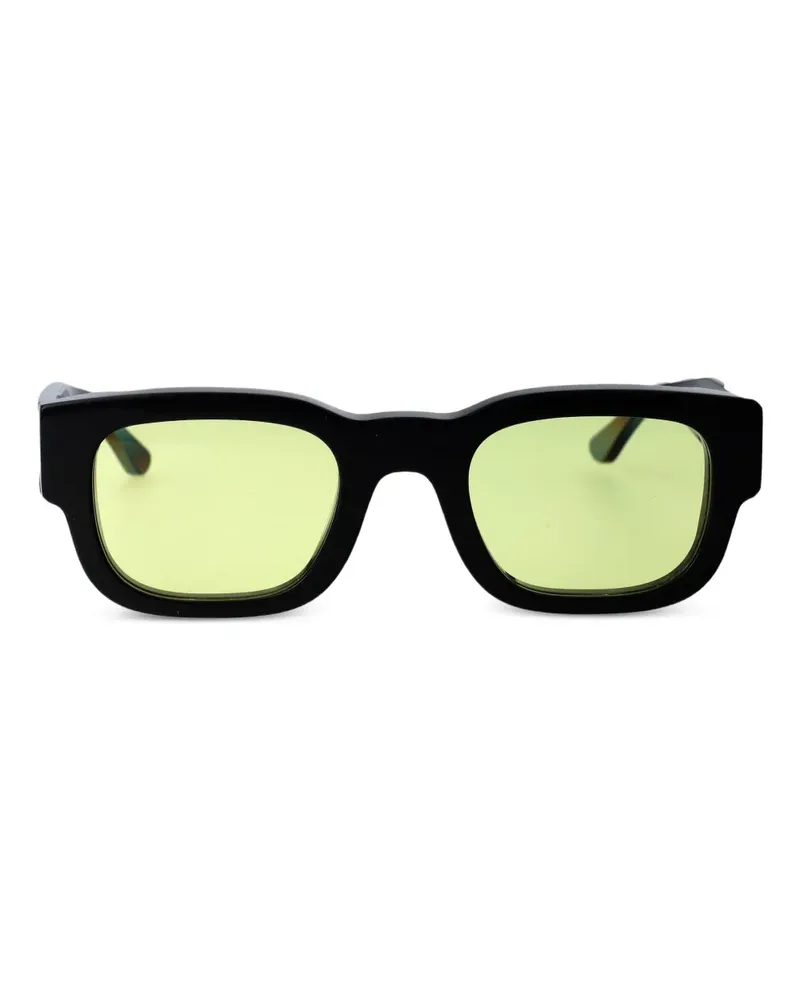 Thierry Lasry Sonnenbrille mit eckigem Gestell - Schwarz Schwarz
