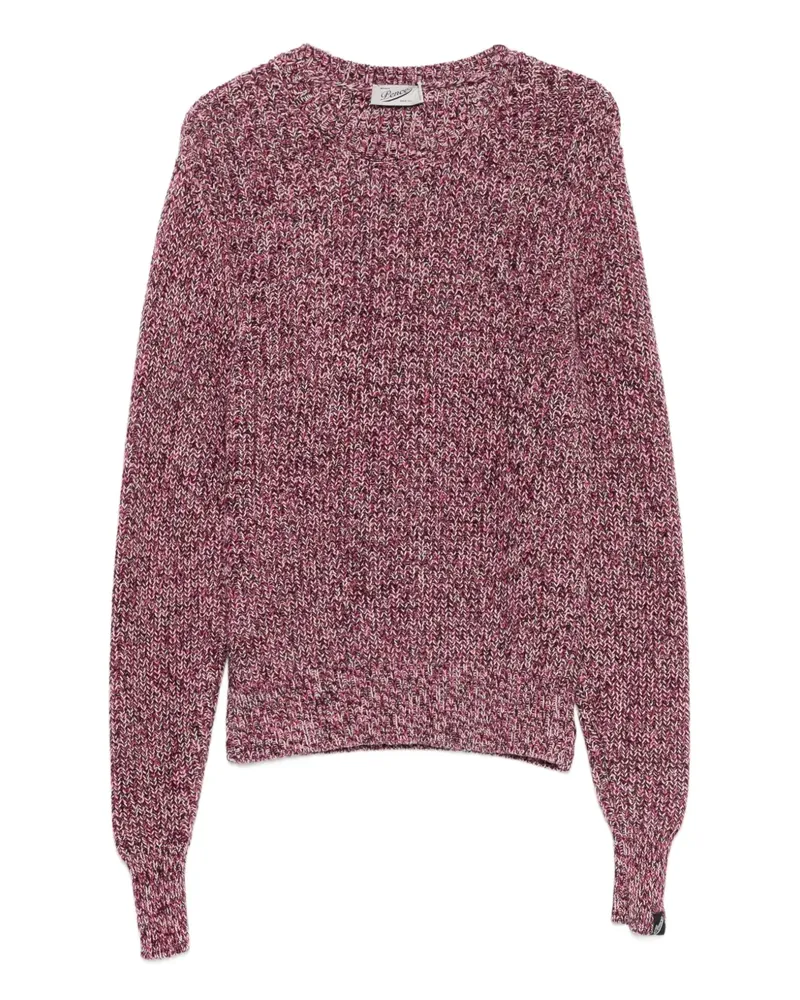 PENCE Melierter Pullover - Rot Rot