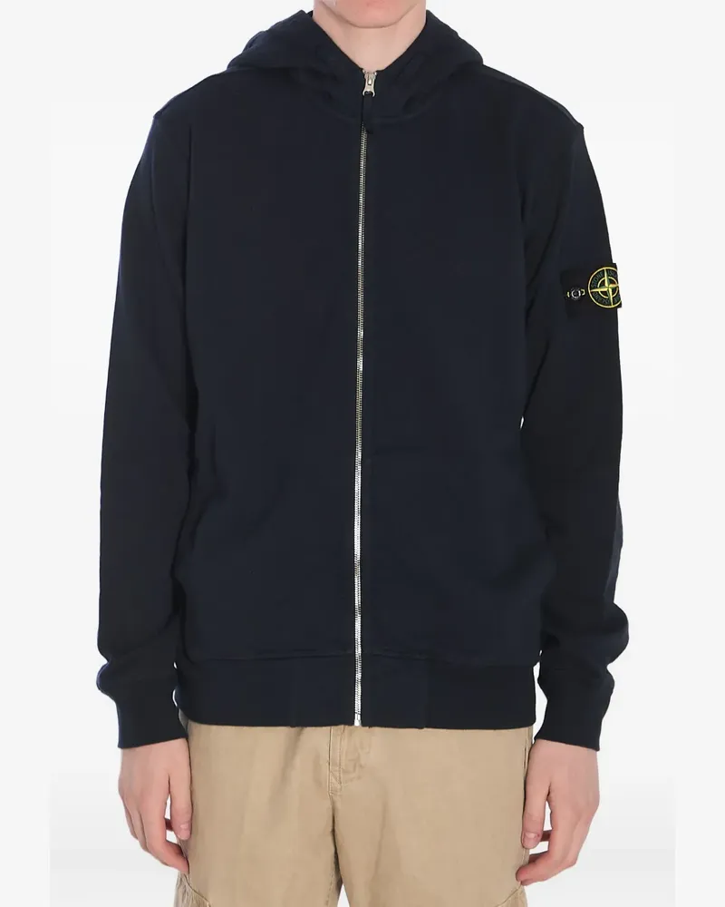 Stone Island Kapuzenjacke mit Reißverschluss - Blau Blau