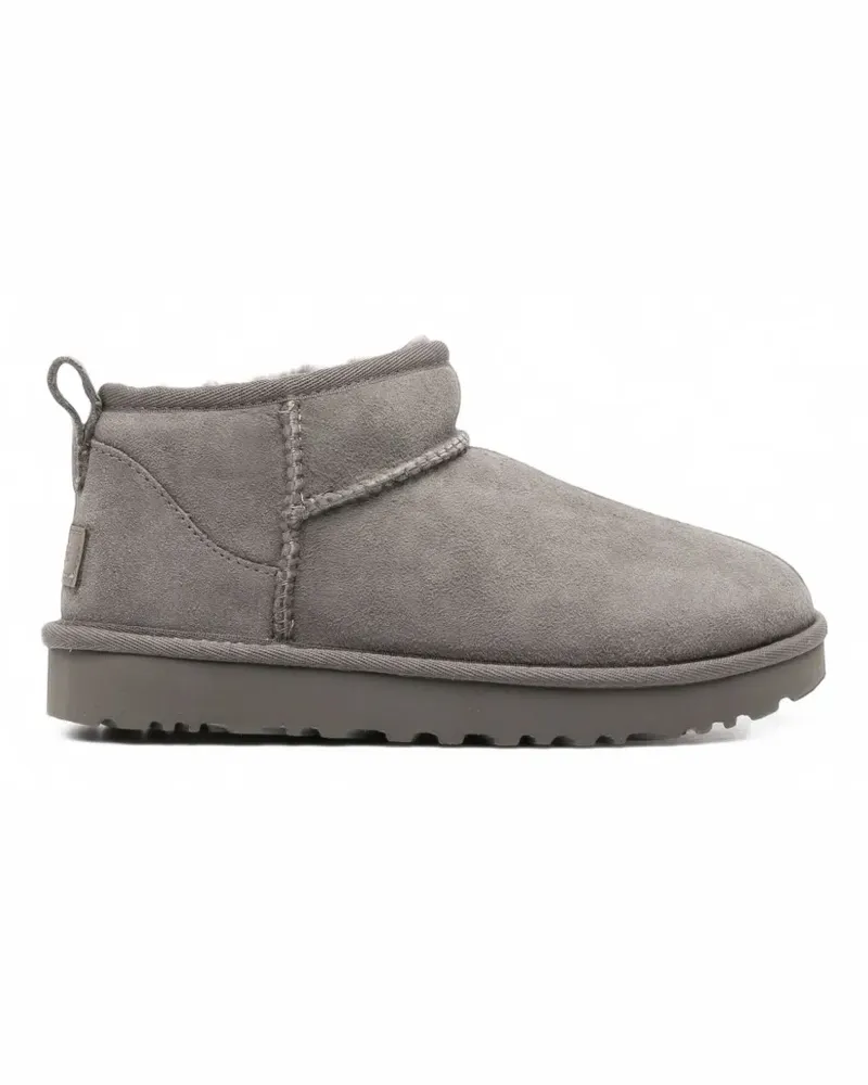 UGG Classic Ultra Mini Stiefel mit Shearling-Futter - Grau Grau