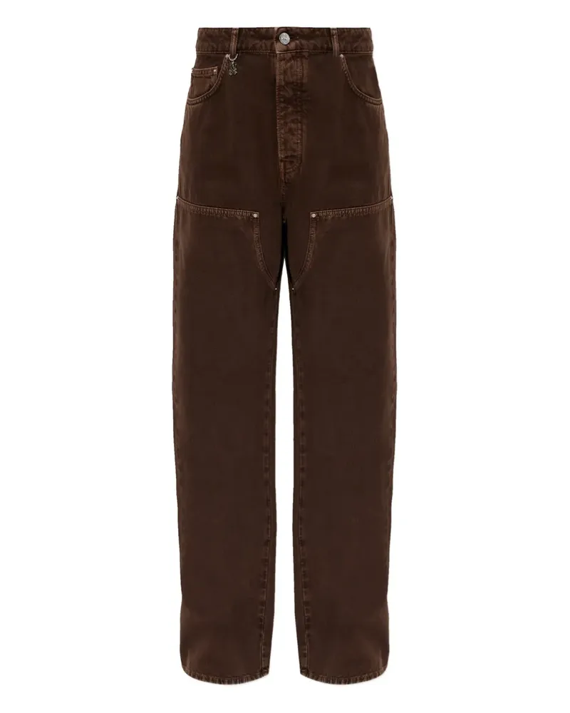 Amiri logo-charm jeans - Braun Braun
