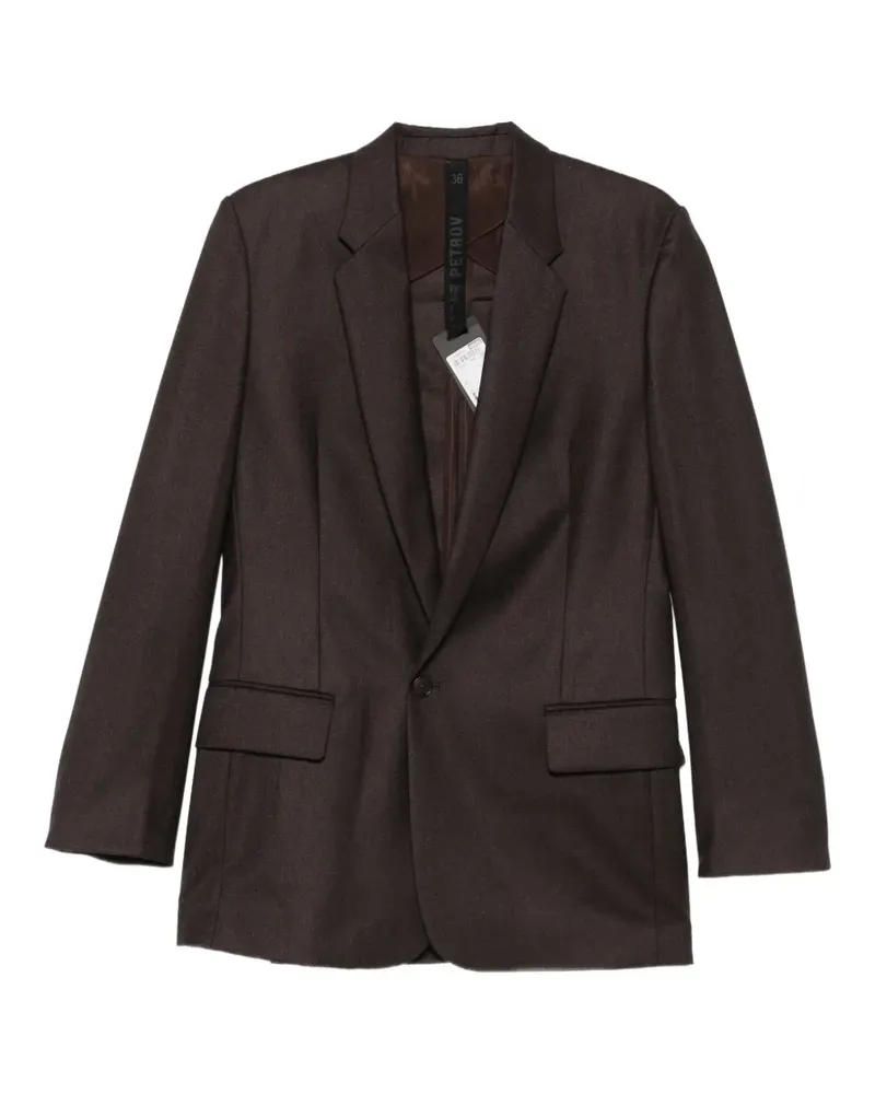 Petar Petrov single-breasted blazer - Braun Braun