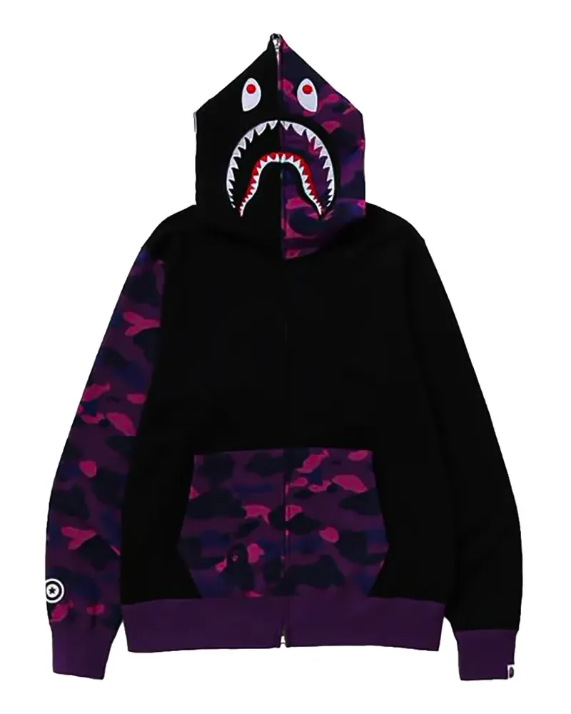 BAPE Shark Color Camo hoodie - Schwarz Schwarz