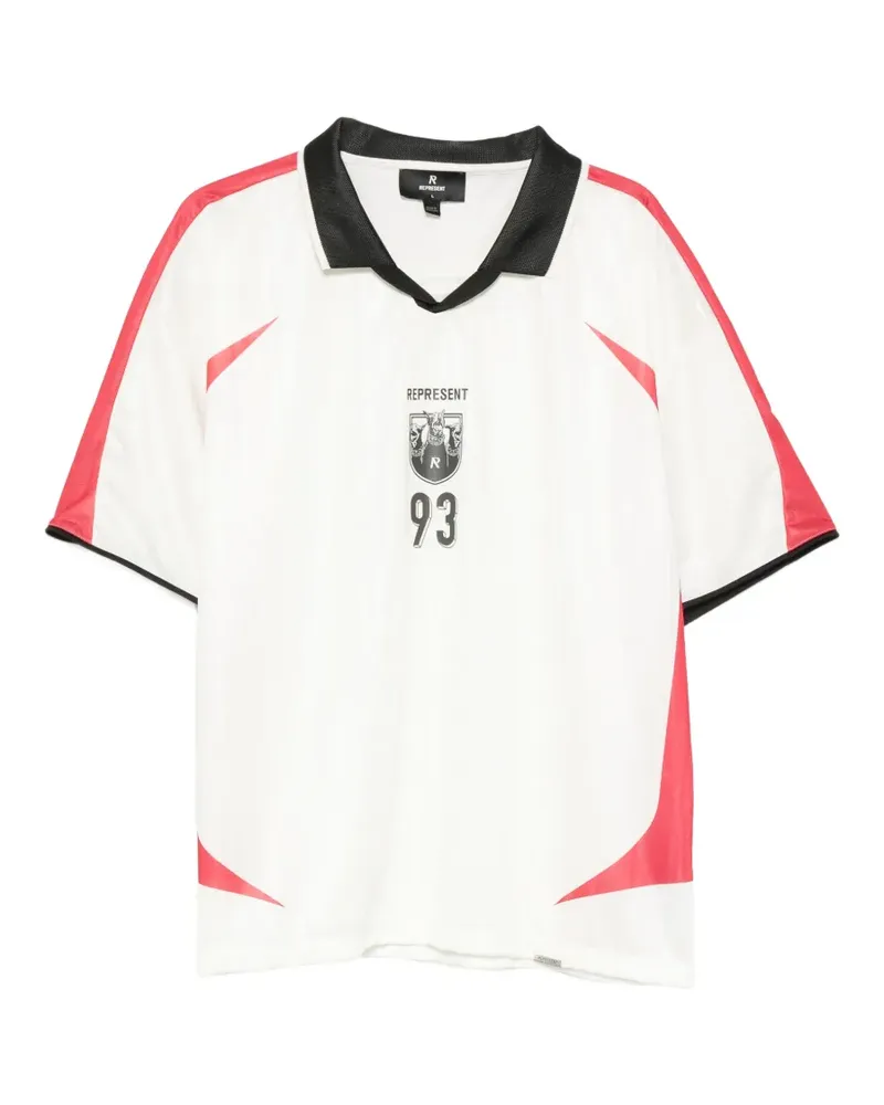 REPRESENT Spike T-Shirt mit grafischem Print - Weiß Weiß