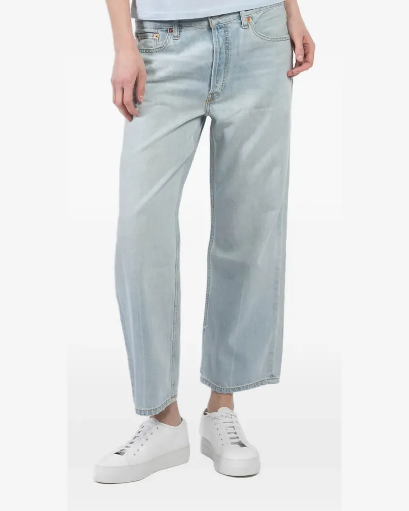 RE/DONE cropped straight-leg jeans - Blau Blau