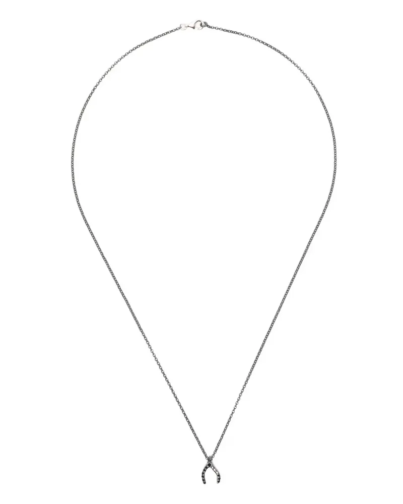 Rosa Maria Halskette aus Sterlingsilber mit Diamanten Silber