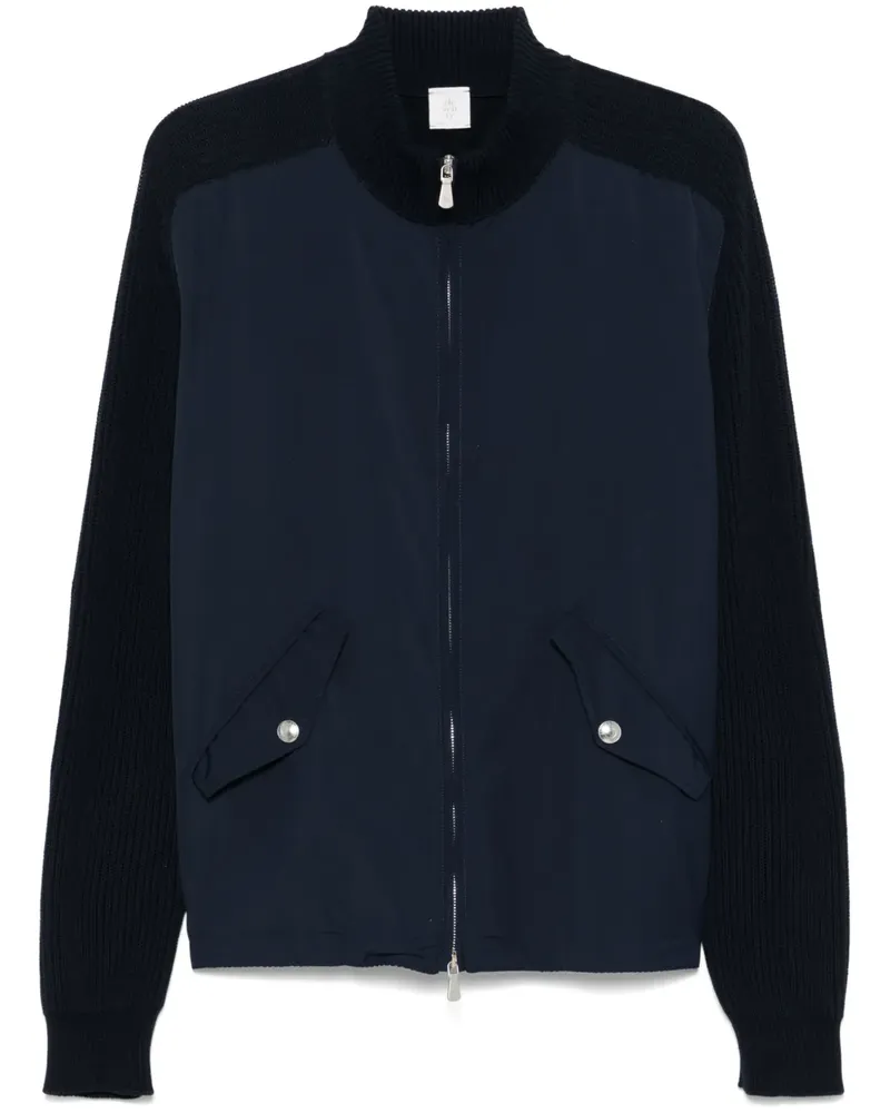 Eleventy Jacke mit Kontrasteinsätzen - Blau Blau