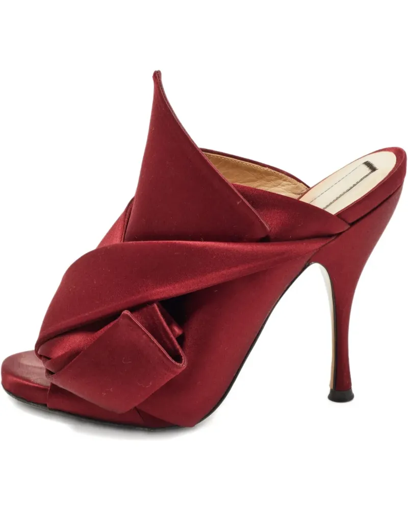 N° 21 Sandalen mit Knoten 120mm - Rot Rot