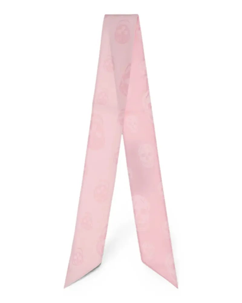 Alexander McQueen Skull silk scarf - Rosa Rosa
