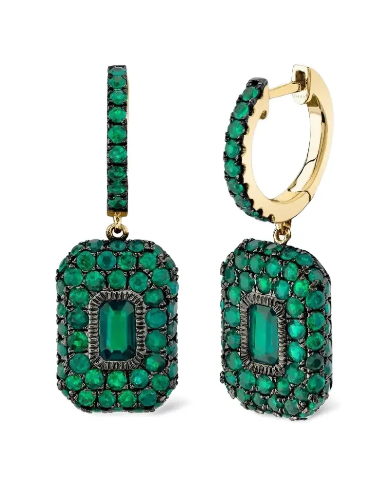 SHAY emerald drop earrings - Grün Grün