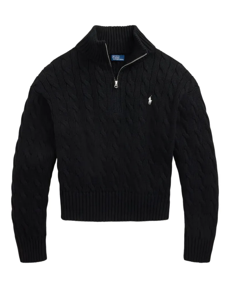 Ralph Lauren Pullover mit Zopfmuster - Schwarz Schwarz