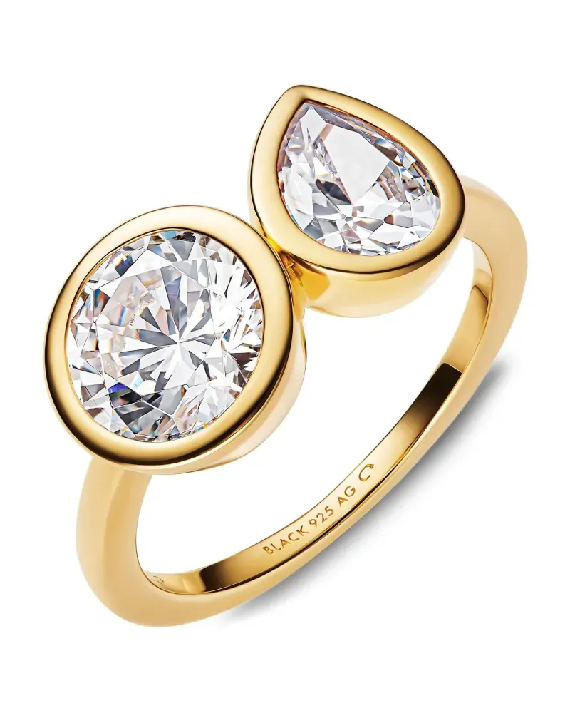 Maria Black Ring aus Sterlingsilber mit Schmucksteinen - Gold Gold