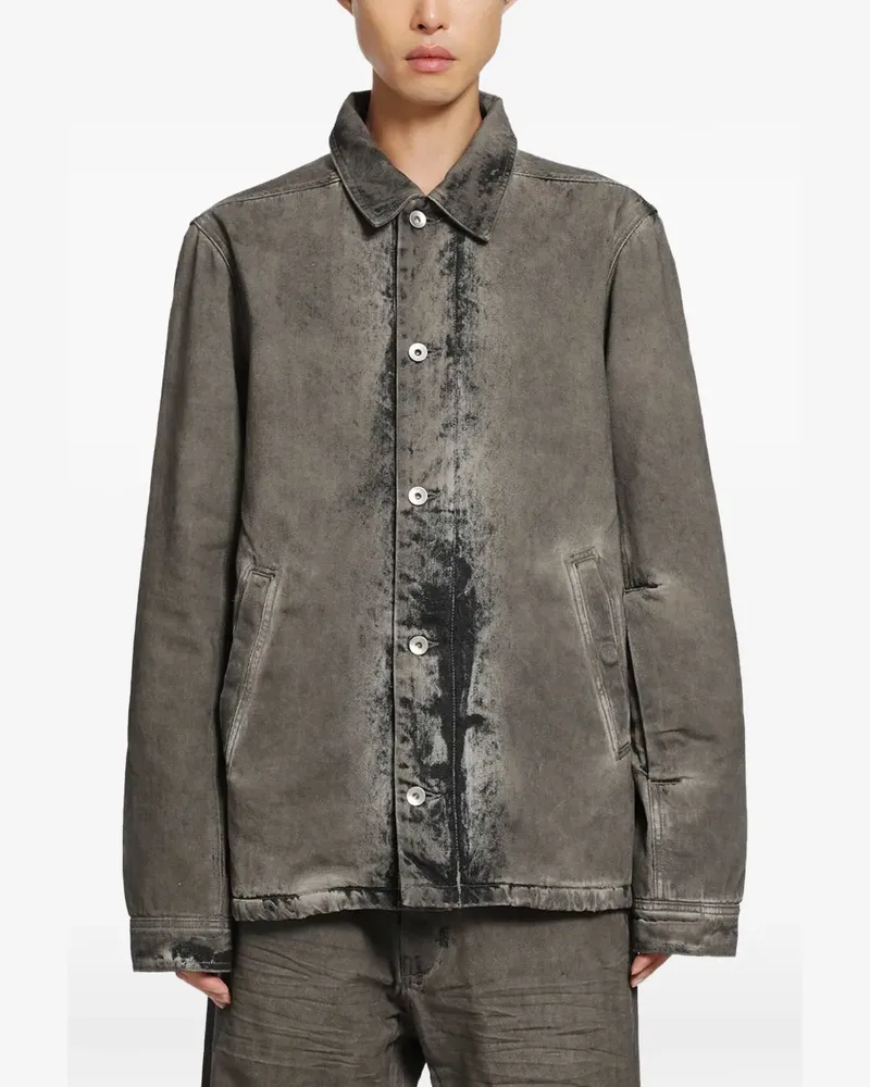 DRKSHDW by Rick Owens Brad Jeansjacke mit Waschung - Grau Grau