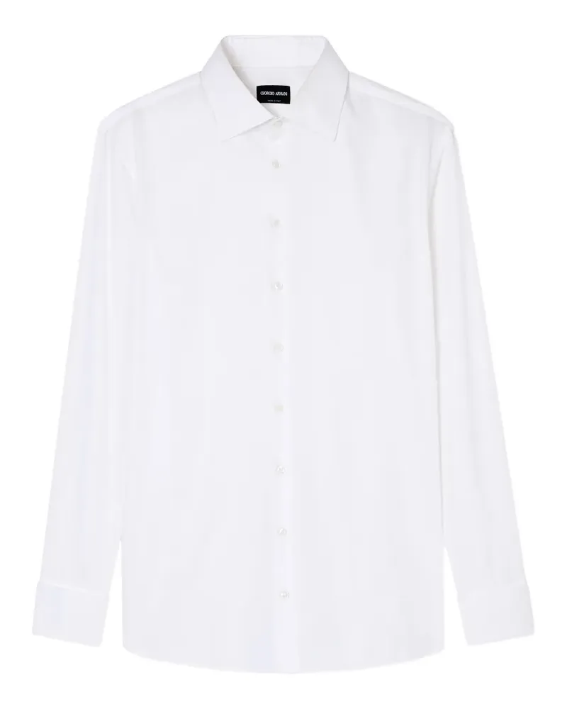 Giorgio Armani Langärmeliges Hemd - Weiß Weiß