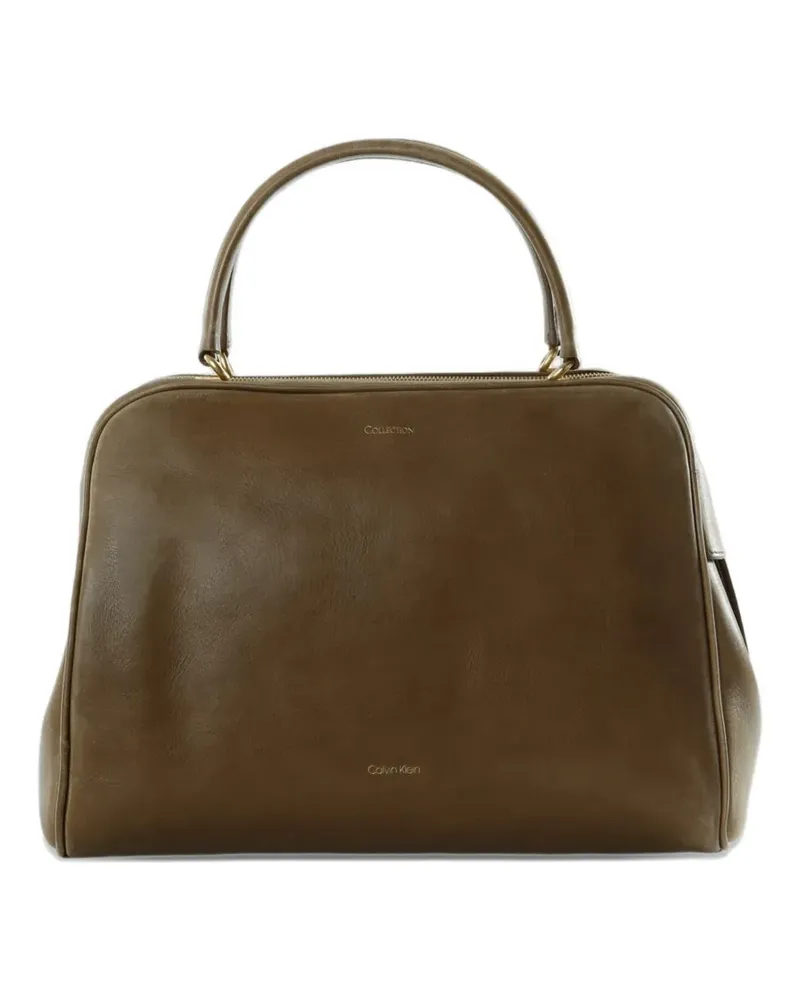 Calvin Klein medium America logo-print tote bag - Braun Braun