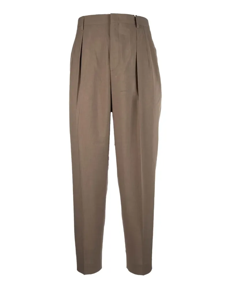 Cellar Door Hose mit Bundfalten - Braun Braun