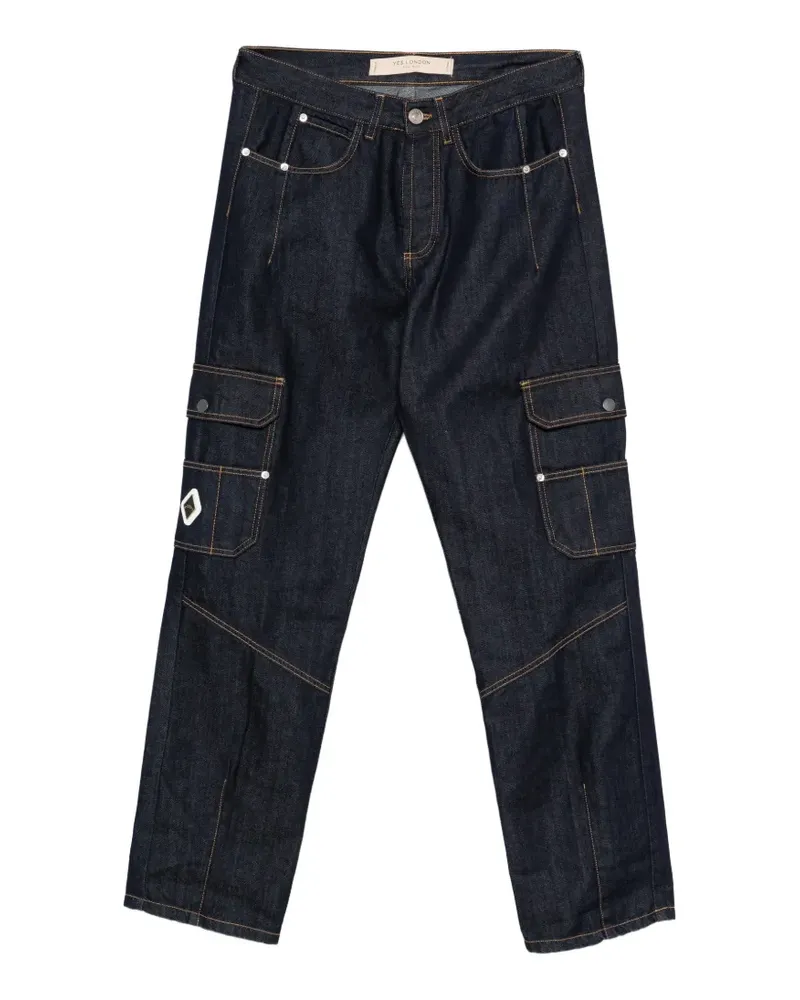 Yes London cargo-pocket jeans - Blau Blau