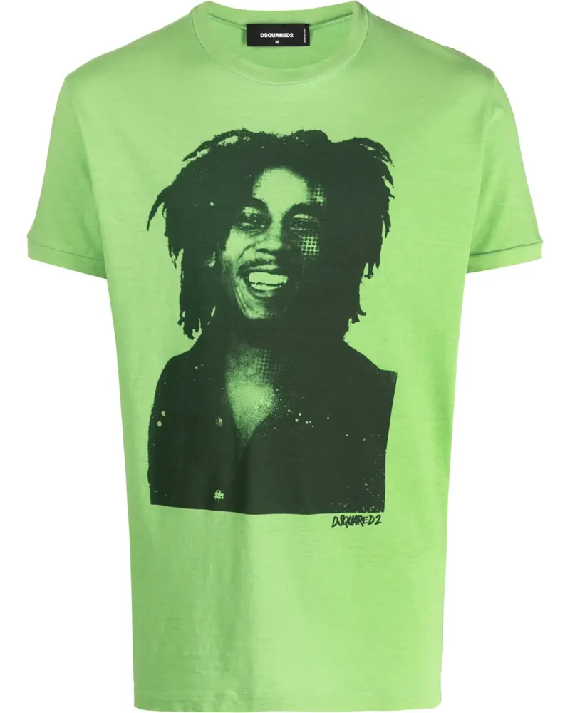 Dsquared2 T-Shirt mit Foto-Print - Grün Grün