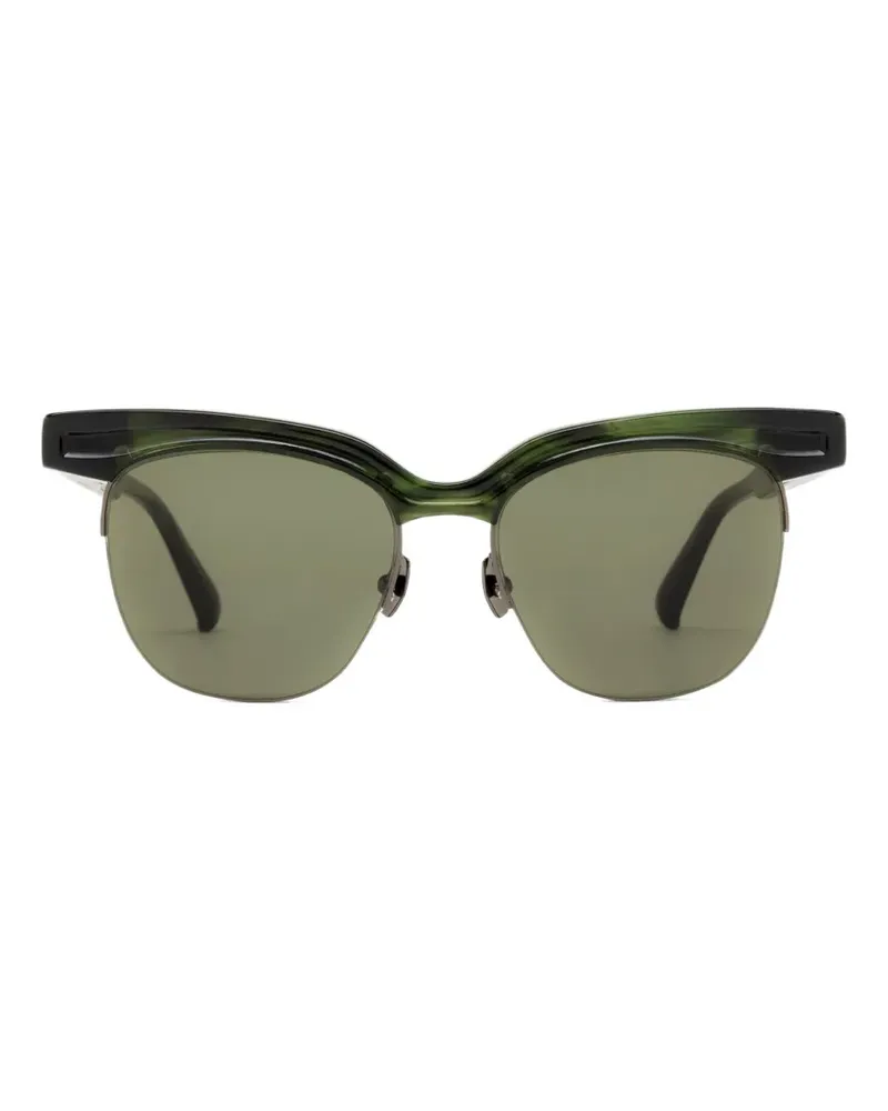 Yohji Yamamoto browline sunglasses - Grün Grün