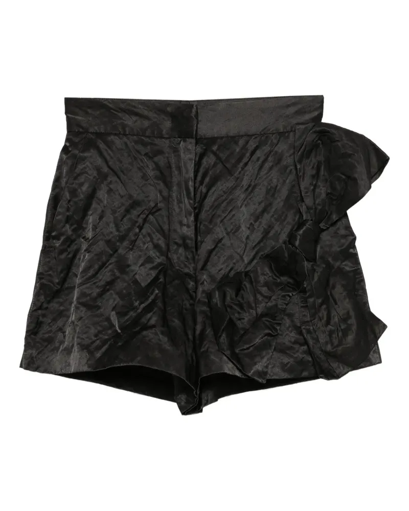 MSGM Shorts mit Schleife - Schwarz Schwarz