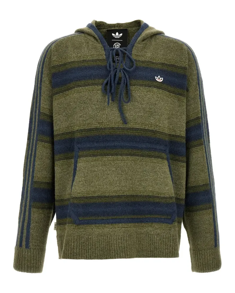 adidas Baja Clot striped hoodie - Grün Grün