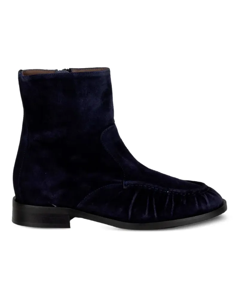 Status Stiefeletten mit Raffung - Blau Blau