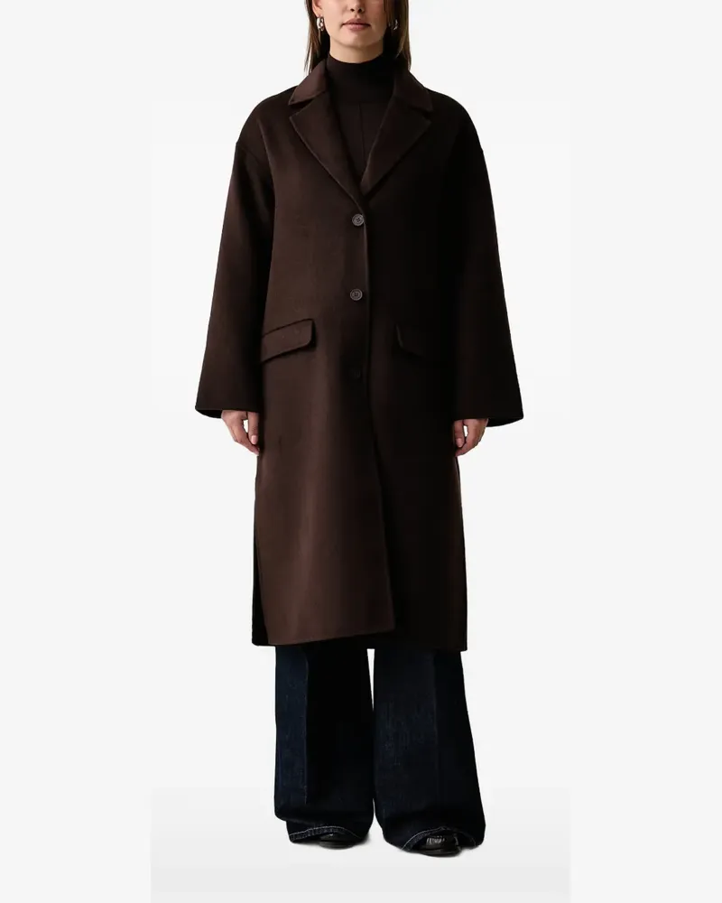 Kaos notched-lapel single-breasted coat - Braun Braun