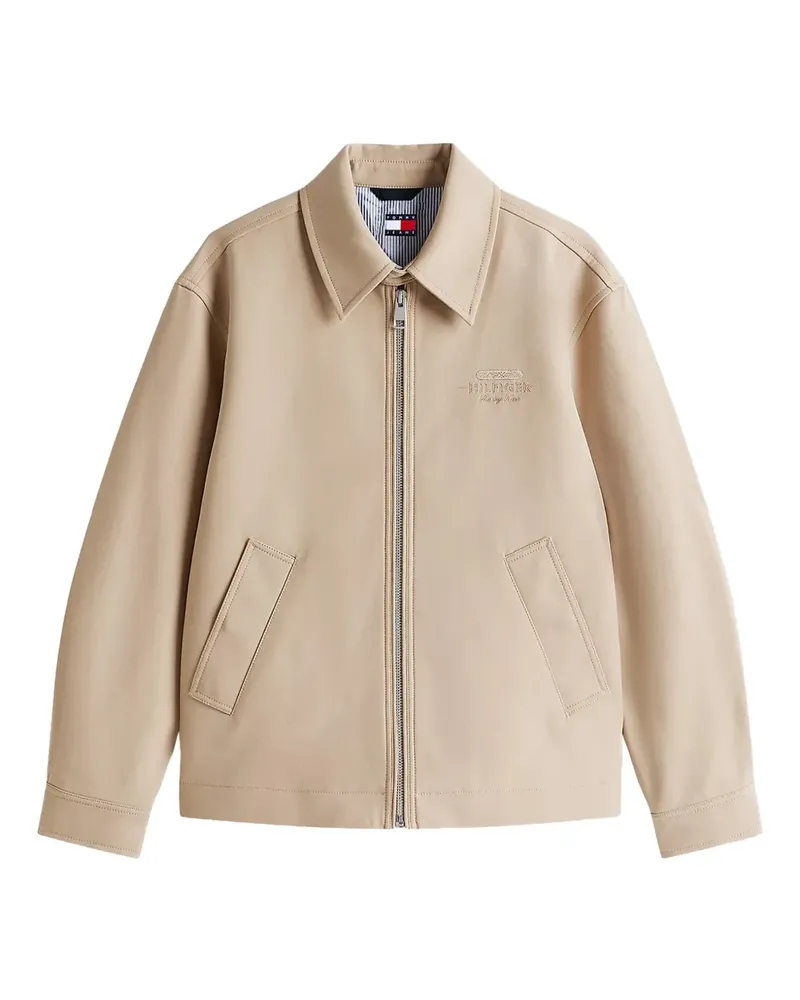 Tommy Hilfiger Bestickte Bomberjacke - Nude Nude