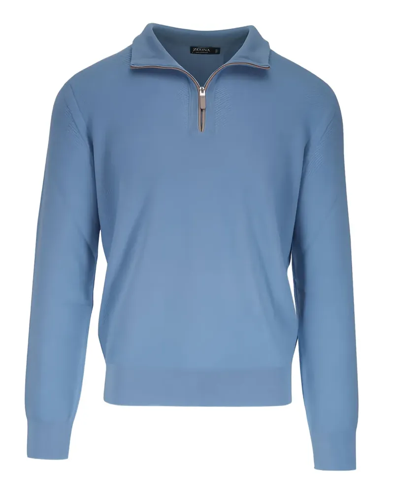 Ermenegildo Zegna Pullover mit Reißverschluss - Blau Blau